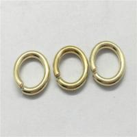 Messing åbne Jump Ring, forgyldt, 2.50x15mm, 50pc'er/Lot, Solgt af Lot