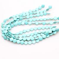 Perles turquoises, Turquoise bleu synthétique, poli, DIY, vert foncé, 13.50x4.50mm, 27Strandstoron/brin, Vendu par brin