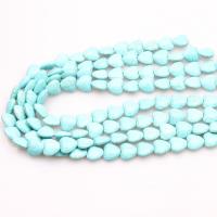 Χάντρες Turquoise, Συνθετικό μπλε τυρκουάζ, Καρδιά, γυαλισμένο, DIY & διαφορετικό μέγεθος για την επιλογή, σκούρο πράσινο, Sold Με Strand