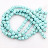 Turquoise Beads Blue Turquoise polished DIY dark green Sold By Strand