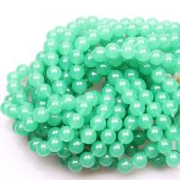 Aventurine χάντρες, Πράσινη Aventurine, Γύρος, γυαλισμένο, DIY & διαφορετικό μέγεθος για την επιλογή, πράσινος, Sold Με Strand