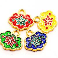 Cloisonne Pendants Zinc Alloy with enamel fashion jewelry & DIY Sold By PC