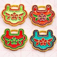 Cloisonne Pendants Zinc Alloy with enamel fashion jewelry & DIY Sold By PC