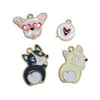 Zinc Alloy Enamel Pendants with enamel plated DIY nickel lead & cadmium free Sold By Bag