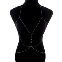 Body Chain Sieraden, Zinc Alloy, plated, mode sieraden & met strass, meer kleuren voor de keuze, Verkocht door Strand