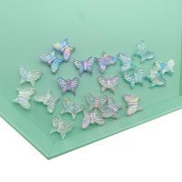 Transparente Acryl-Perlen, Acryl, plattiert, DIY, keine, 13x16mm, 100PCs/Tasche, verkauft von Tasche