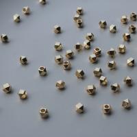 Brass Jewelry Beads high quality gold color plated DIY gold nickel lead & cadmium free Sold By Bag