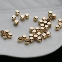 Messing Schmuckperlen, Hohe Qualität Gold Farbe Überzeug, DIY & verschiedene Größen vorhanden, Goldfarbe, frei von Nickel, Blei & Kadmium, 50PCs/Tasche, verkauft von Tasche