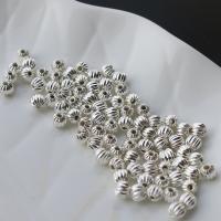 Perles bijoux en laiton, plaqué de couleur d'argent de bonne qualité, DIY & normes différentes pour le choix, argent, protéger l'environnement, sans nickel, plomb et cadmium, 100PC/sac, Vendu par sac