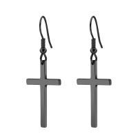 Titanium Staal Drop Earring, plated, mode sieraden, meer kleuren voor de keuze, 0.7X25mm, Verkocht door pair