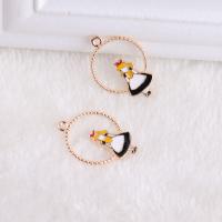 Zinc Alloy Enamel Pendants plated DIY nickel lead & cadmium free Sold By Bag