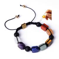 Gemstone Armbånd, Agate, forgyldt, mode smykker & Unisex & forskellige stilarter for valg, flere farver til valg, 8*10.5mm,8mm, Solgt af Strand