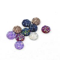 Mode Hars Cabochons, met Resin Strass, Ronde, mode sieraden & DIY, meer kleuren voor de keuze, 8x2.50mm, Ca 100pC's/Bag, Verkocht door Bag