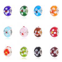 Lampwork Perlen European Stil, Glas, rund, DIY, keine, 10x14mm, 100PCs/Tasche, verkauft von Tasche