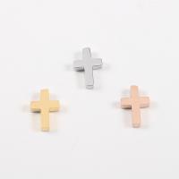 Edelstahl-Beads, Edelstahl, Kreuz, plattiert, DIY & verschiedene Größen vorhanden, keine, 10PCs/Menge, verkauft von Menge