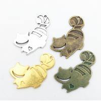 Zinc Alloy Animal Pendler, mode smykker & du kan DIY, flere farver til valg, 29X19X2MM, Solgt af PC