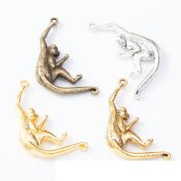 Zinc Alloy Animal Pendler, mode smykker & du kan DIY, flere farver til valg, 31x45x6mm, Solgt af PC