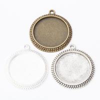 Zink legering hanger Cabochon instelling, Zinc Alloy, mode sieraden & DIY, meer kleuren voor de keuze, 32x35x3mm, Verkocht door PC