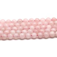 Natural Rose Quartz Beads Round fashion jewelry & DIY pink Sold By Strand