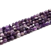 Natural Amethyst Beads Round DIY purple Sold By Strand