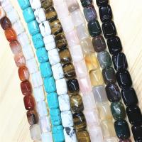 Blandet Gemstone perler, Natursten, Rektangel, poleret, flere farver til valg, 13x18x16mm, 22pc'er/Strand, Solgt af Strand