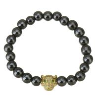 Ciúbach Zirconia Micrimhilseogra réiteodh Bracelet Prás, plátáilte, unisex & micrea réiteach zirconia ciúbach, 11x11mm,7mm, Díolta Per Thart 7 Inse Snáithe