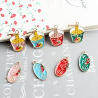 Zinc Alloy Enamel Pendants with enamel fashion jewelry & DIY Sold By Bag