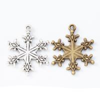 Zinc Alloy Pendler, Snowflake, forgyldt, du kan DIY, flere farver til valg, nikkel, bly & cadmium fri, 29x22x2mm, Solgt af PC