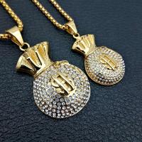 Titanium Steel Pendants Money Bag Sold Per 64-32 mm Strand