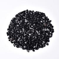 Chips de pierres précieuses, Obsidienne, normes différentes pour le choix & aucun trou, Vendu par sac