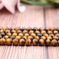 Natural Tiger Eye Beads Round polished DIY Sold By Strand