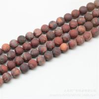 Gemstone smykker perler, Ædelsten, Runde, poleret, brun, 8mm, Solgt Per 8 mm Strand