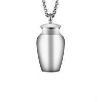 Cremation Jewelry Ashes Urn Necklace Stainless Steel plated fashion jewelry & Unisex Sold By PC