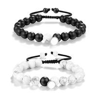 Gemstone Armbånd, Ædelsten, forgyldt, Justerbar & mode smykker & Unisex, 8mm, Solgt af par