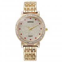 Women Wrist Watch Zinc Alloy with Cubic Zirconia & Glass Chinese Movement watch movement fashion jewelry plated  Sold By PC