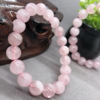 Quartz Armbånd, Rose Quartz, Runde, mode smykker & du kan DIY & Unisex & forskellig størrelse for valg, lyserød, 19CM, Solgt af Strand