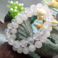 Quartz Bracelets Rose Quartz Round fashion jewelry  pink 19CM Sold By Strand