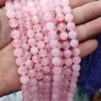 Korálky přírodní Rose Quartz, Syntetický drahokam, Kolo, lesklý, DIY & různé velikosti pro výběr, růžový, Prodáno By Strand