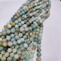 Natural Amazonite Beads ​Amazonite​ Round DIY & frosted blue Sold By Strand