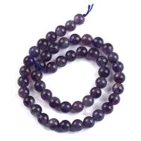 Natuurlijke Amethyst kralen, Amethist, Ronde, gepolijst, DIY & verschillende grootte voor keus, purper, Verkocht door Strand