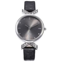 Nők Wrist Watch, Cink ötvözet, -val PU & Üveg, galvanizált, divat ékszerek & a nő, több színt a választás, 32x10mm,12x220mm, Által értékesített PC