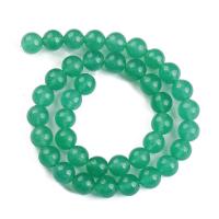 Aventurine χάντρες, Πράσινη Aventurine, Γύρος, γυαλισμένο, DIY & διαφορετικό μέγεθος για την επιλογή, πράσινος, Sold Με Strand