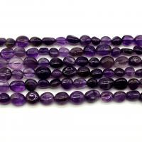 Contas de ametista naturais, Irregular, polido, DIY, roxo, 6-8mm, vendido por Strand