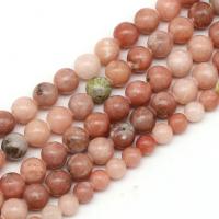 Jade Beads, Jade Plum Blossom, Runde, mode smykker & du kan DIY & forskellig størrelse for valg, pink camouflage, Solgt af Strand