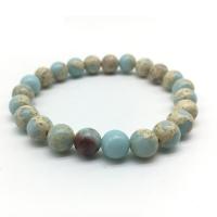 Gemstone Bracciali, Shoushan Stone, Cerchio, gioielli di moda & DIY & formato differente per scelta, blu,  18cm, Venduto da filo