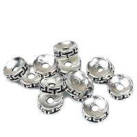 Aluminiumlegering Spacer Bead, mode smycken & DIY, silver, 8x3mm, 1000/Bag, Säljs av Bag