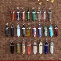 Gemstone Pendants Jewelry Natural Stone plated fashion jewelry & for woman Sold By PC