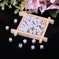 Acrylic Jewelry Beads Square DIY & enamel Sold By Bag