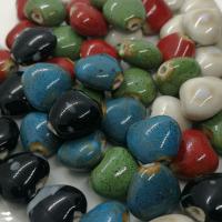 Porcelain Jewelry Beads Heart glazed DIY Sold By PC