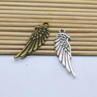 Wing Shaped Zinc Alloy Privjesci, Cink Alloy, pozlaćen, modni nakit & možete DIY, više boja za izbor, 10.40x32.30mm, Prodano By PC